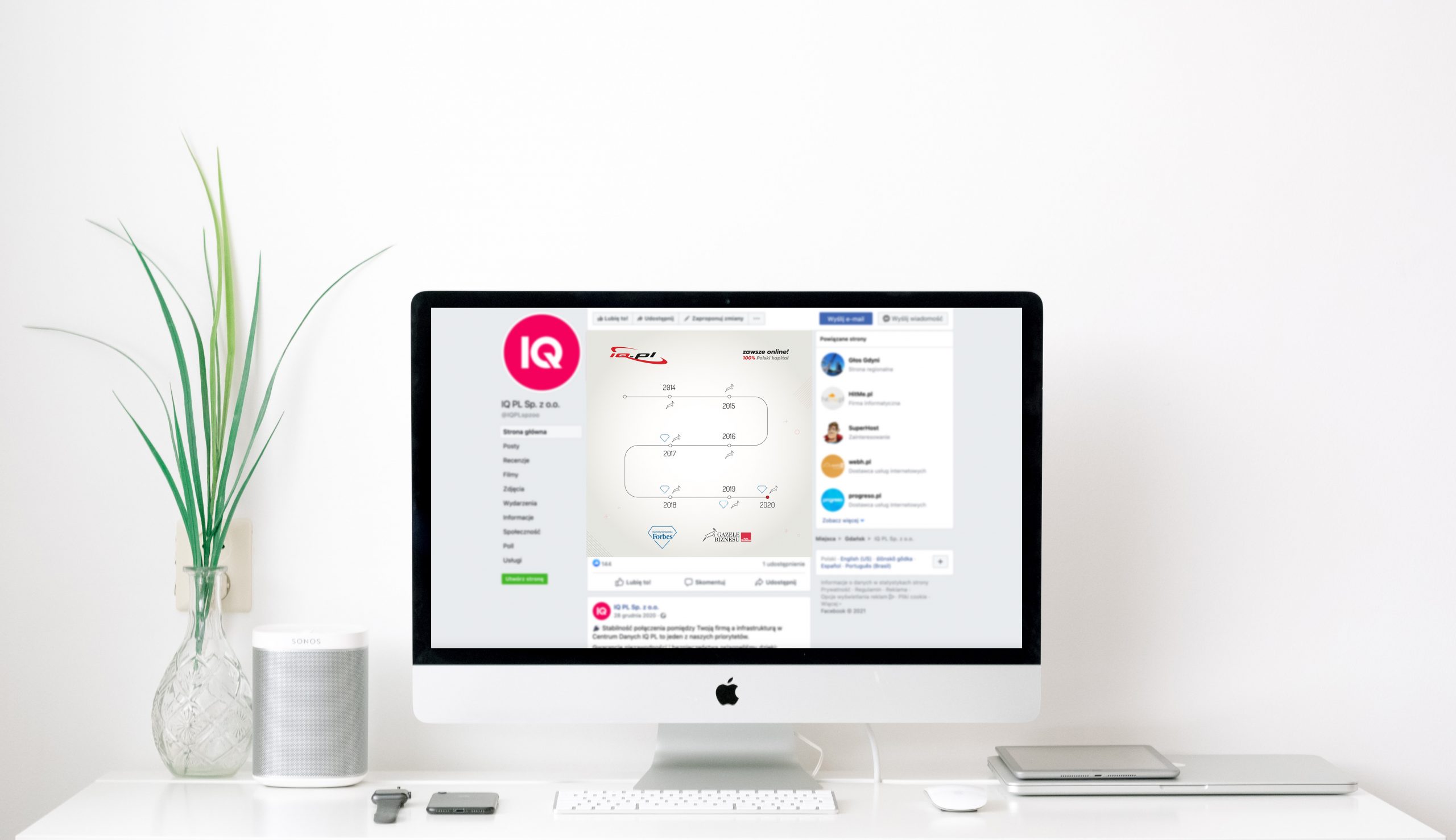 Projekt posta do mediów społecznościowych