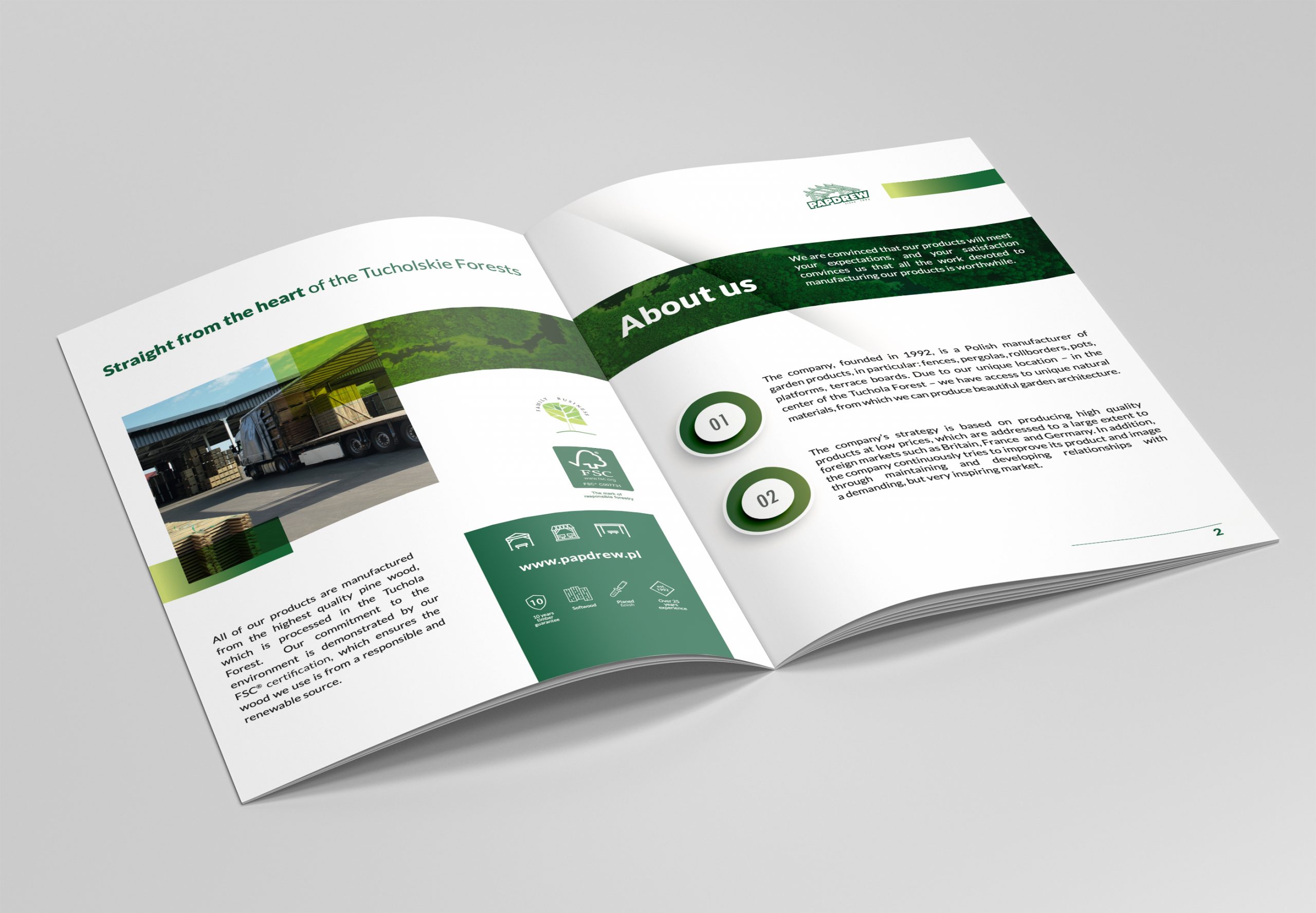 Katalogi, projekt graficzny dla PapDrew