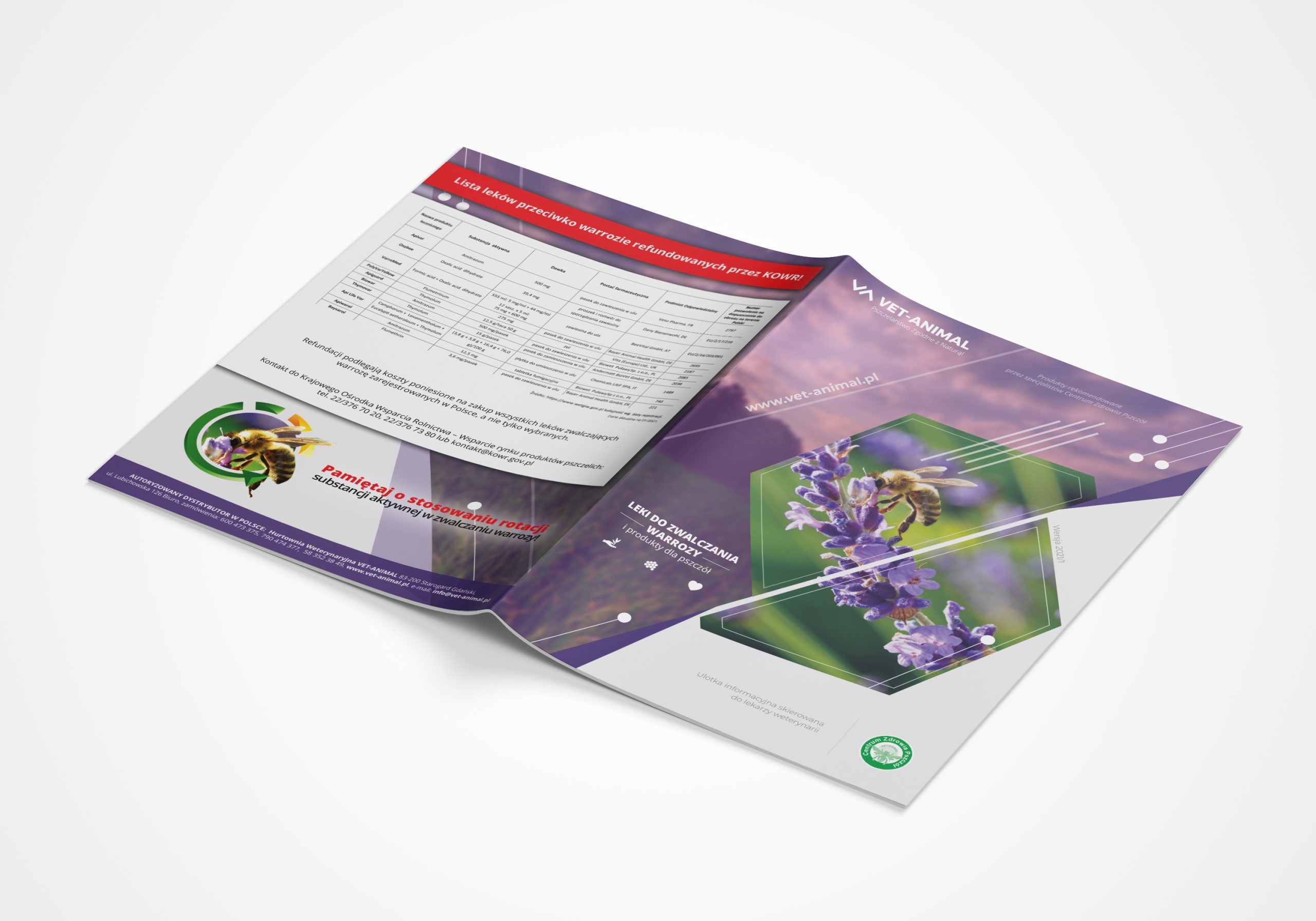 Katalogi dla Centrum Zdrowia Pszczół - VetAnimal