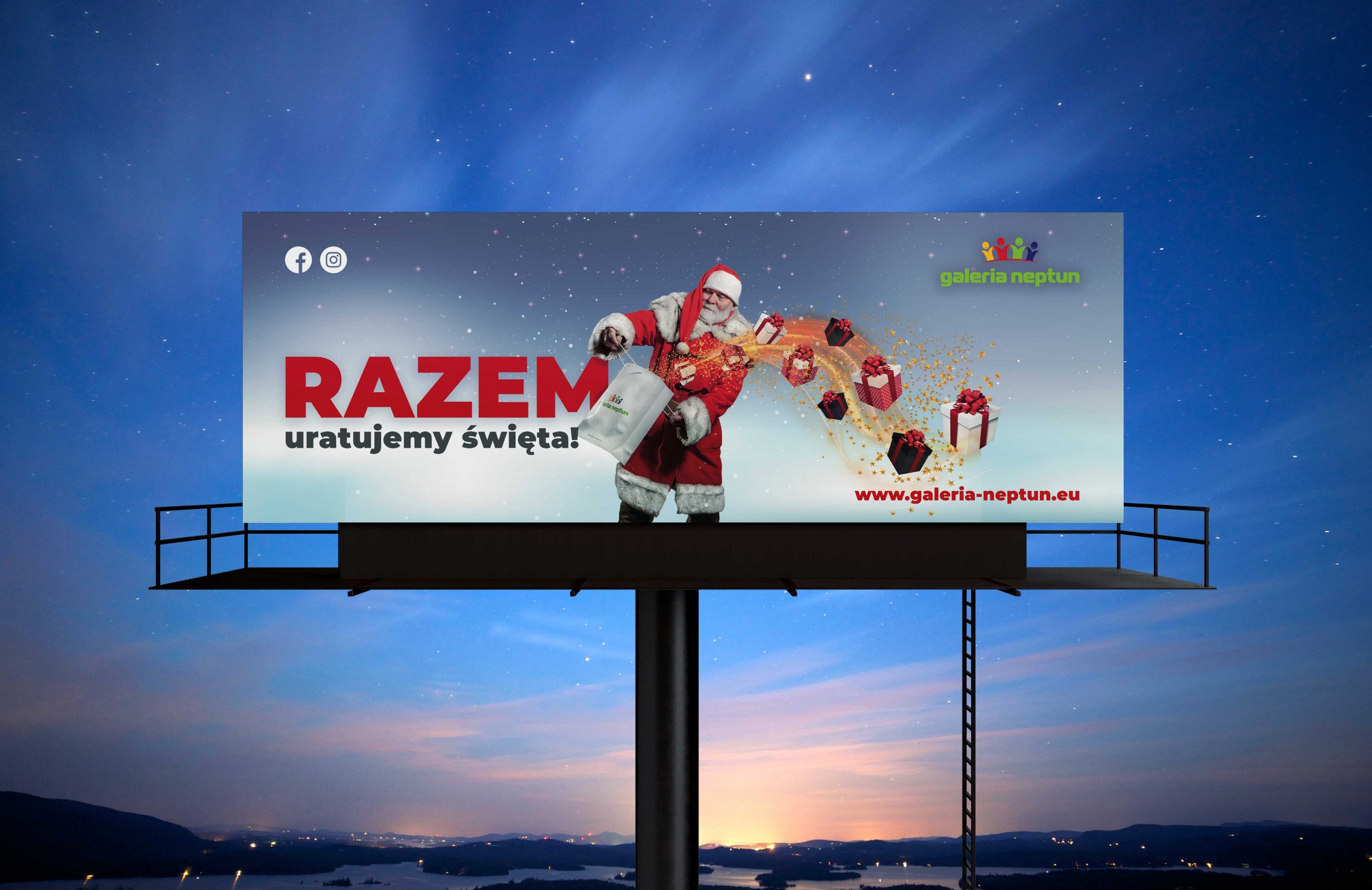 Billboard świąteczny Galeria Neptun