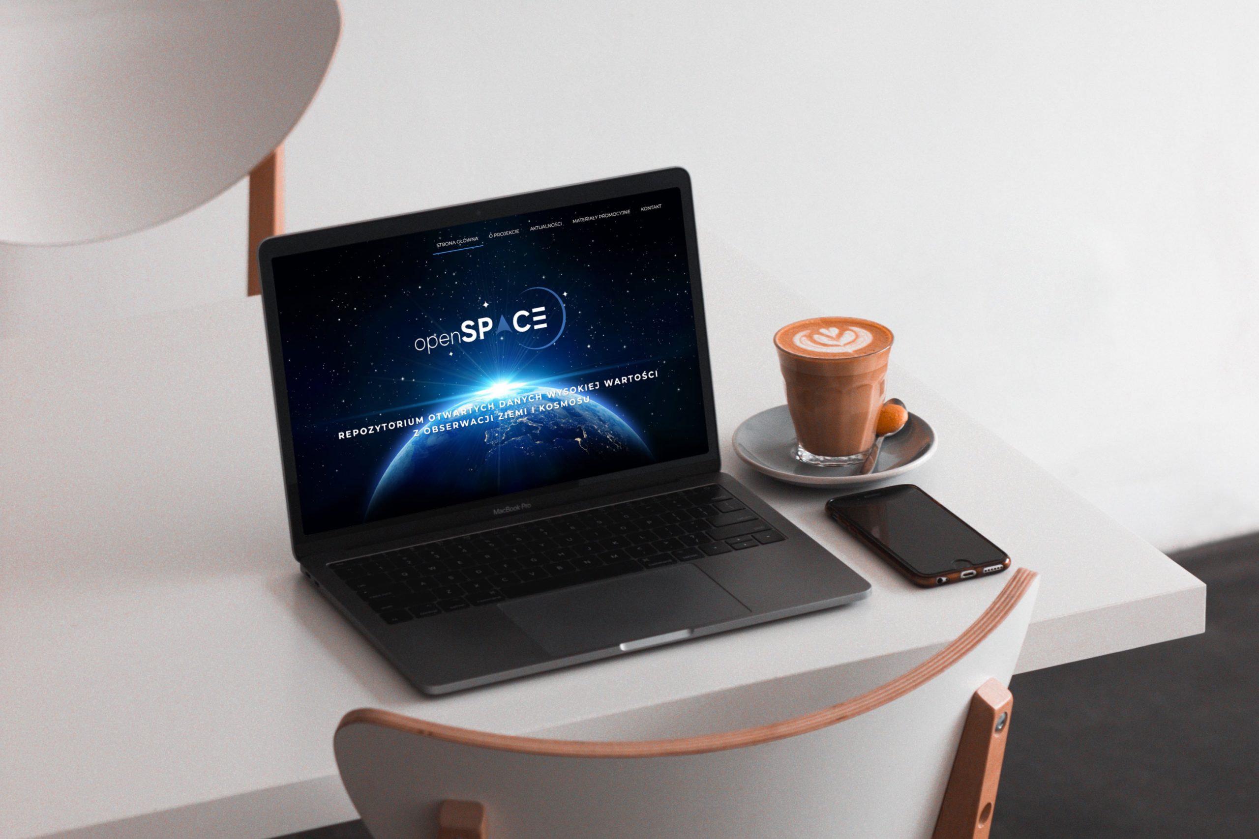 Wizualizacja przykładowej strony WWW dla openSPACE